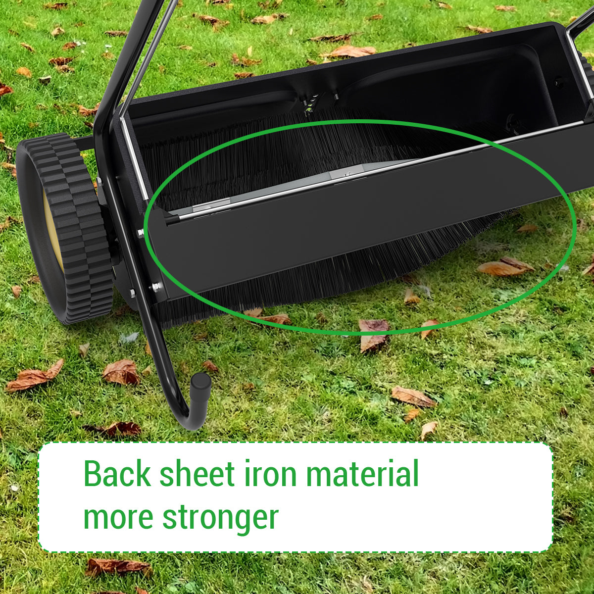 SPLENDOR LS-650A2 26-Inch Push Lawn Sweeper, 26 Inches, Black